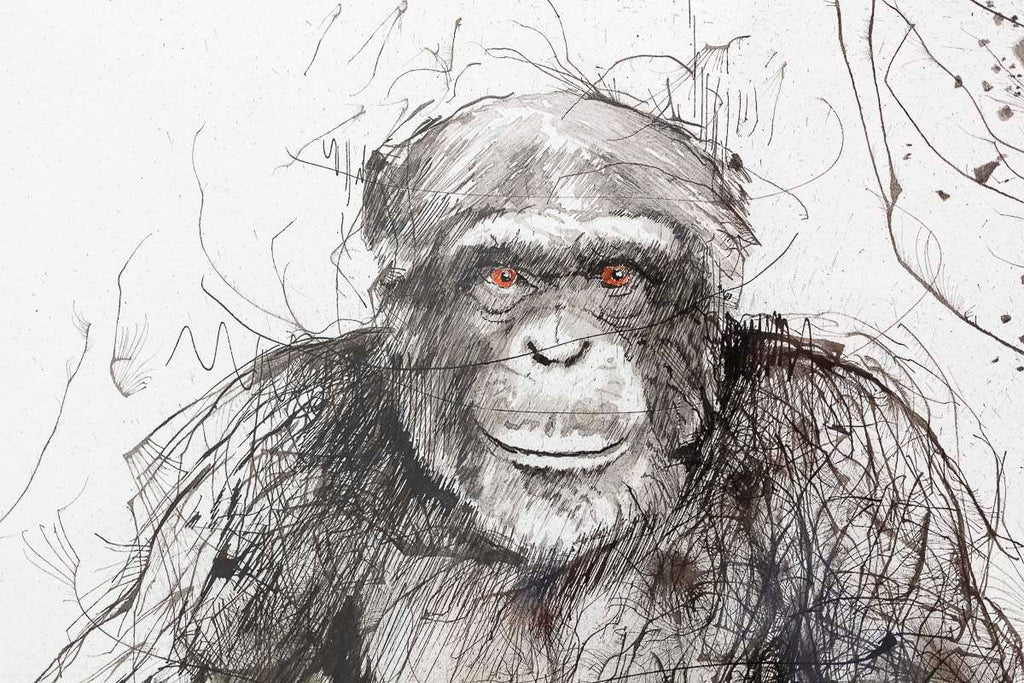 Monkey Business - Original - SOLD by artist Scott Tetlow - Wyecliffe Galleries