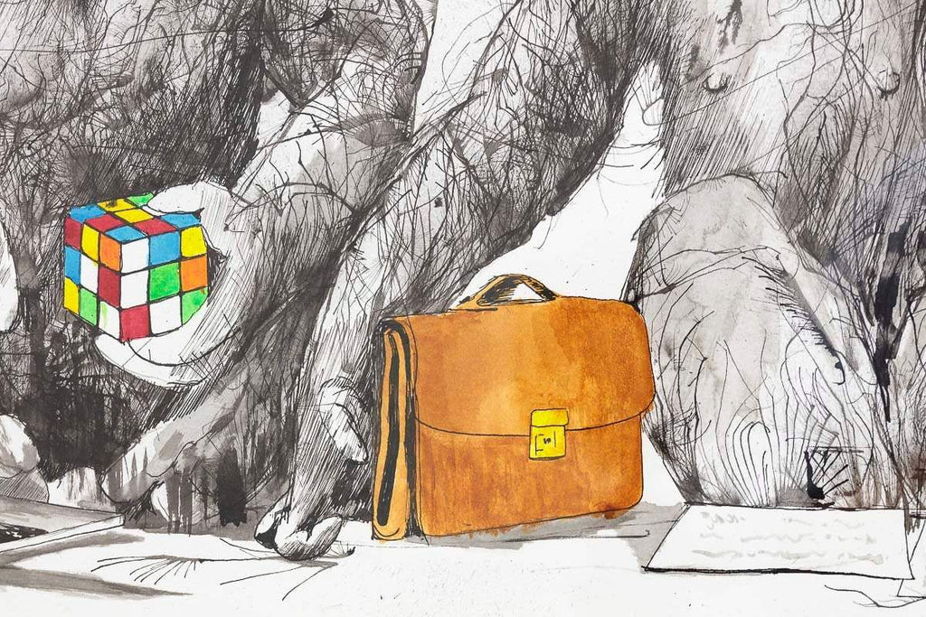 Monkey Business - Original - SOLD by artist Scott Tetlow - Wyecliffe Galleries