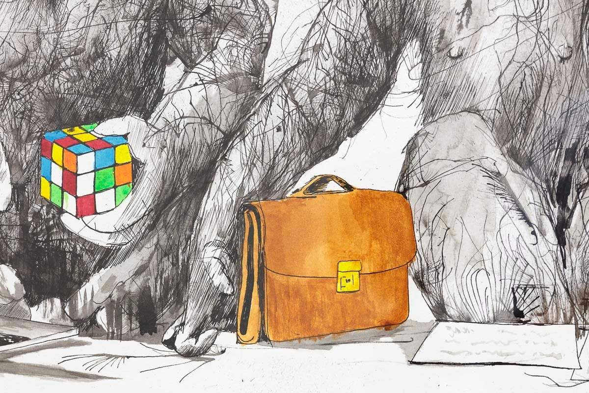 Monkey Business - Original - SOLD by artist Scott Tetlow - Wyecliffe Galleries