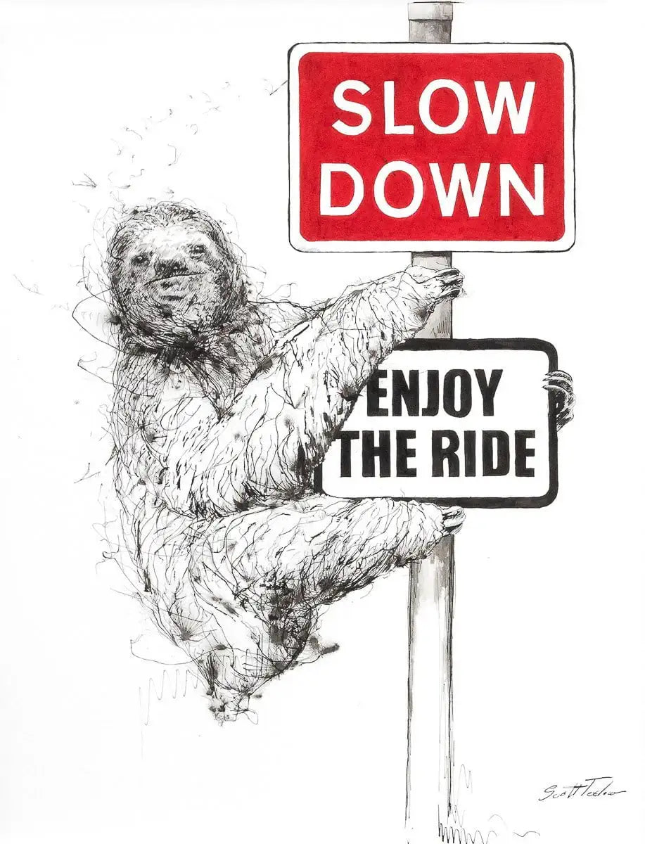 Slow Down - Original by artist Scott Tetlow - Wyecliffe Galleries
