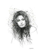 Sophia Loren - Edition by artist Scott Tetlow - Wyecliffe Galleries