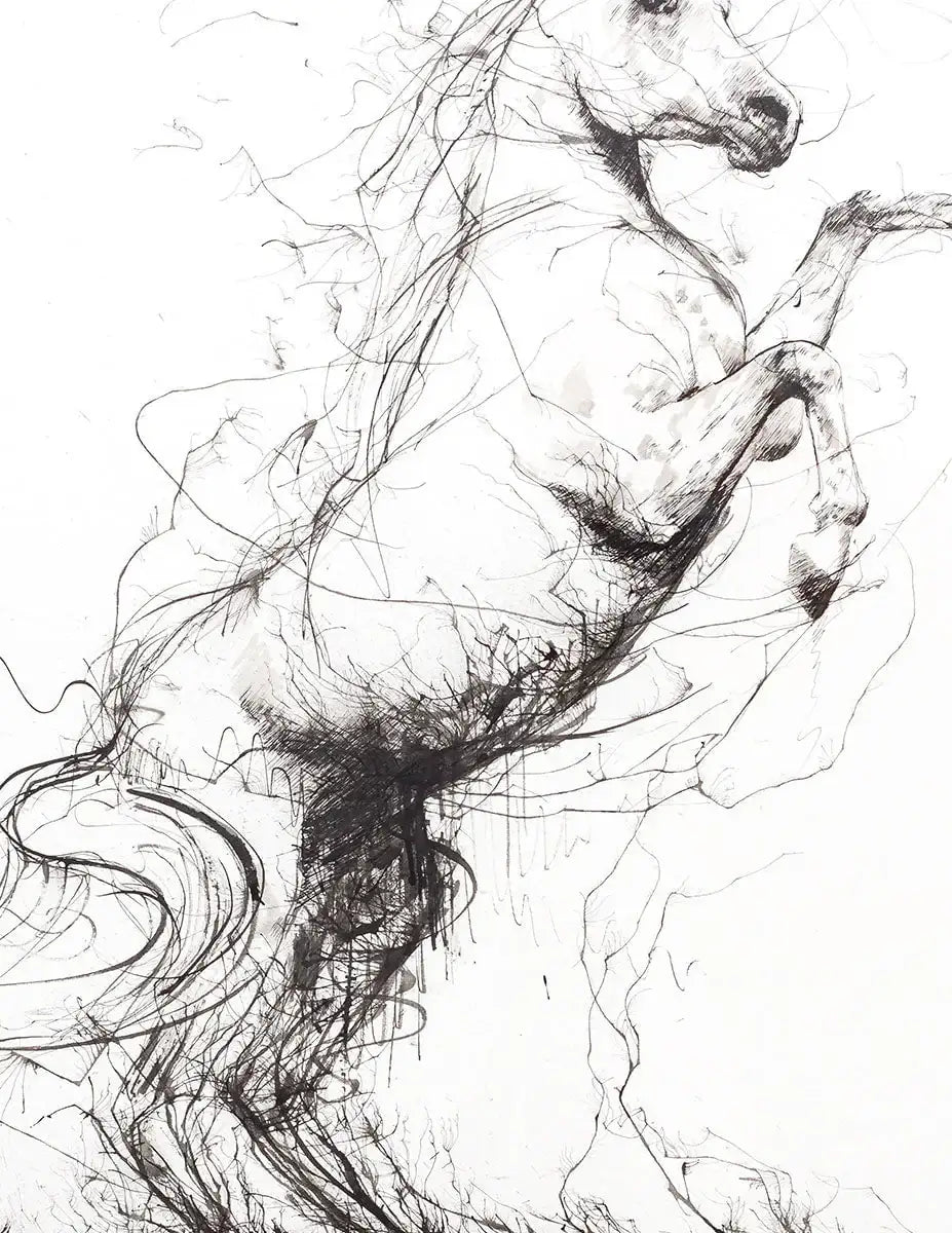 Stallion - Original - SOLD by artist Scott Tetlow - Wyecliffe Galleries