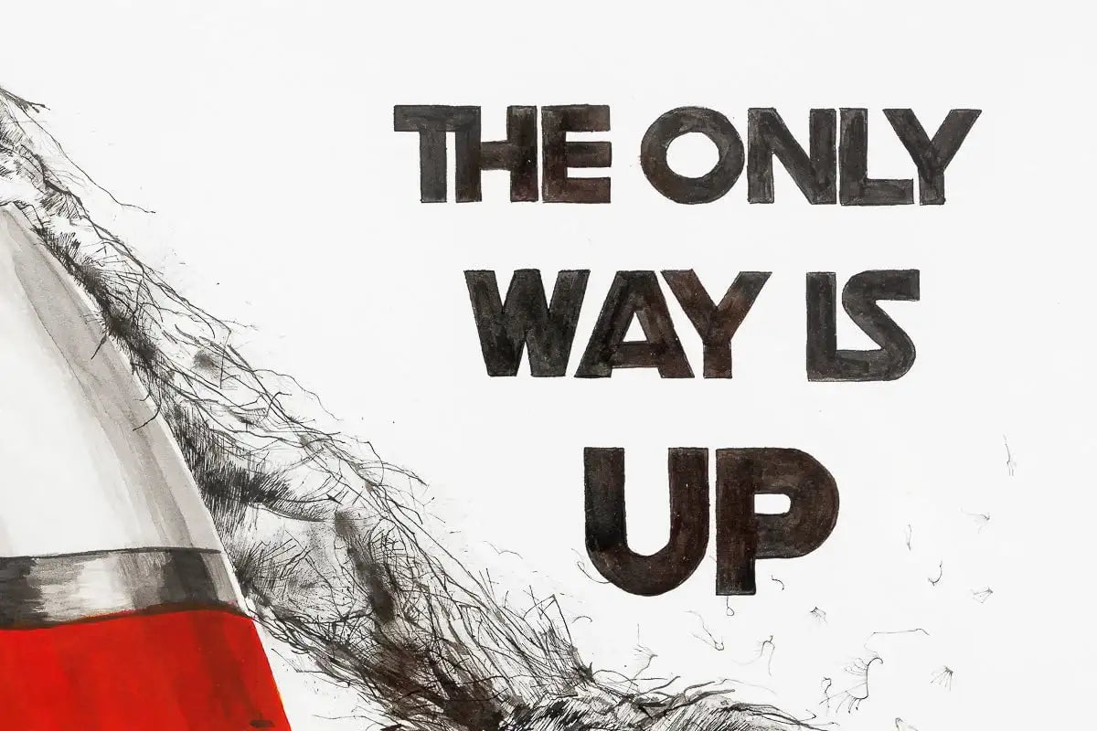 The Only Way Is Up - Original by artist Scott Tetlow - Wyecliffe Galleries