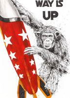 The Only Way Is Up - Original by artist Scott Tetlow - Wyecliffe Galleries