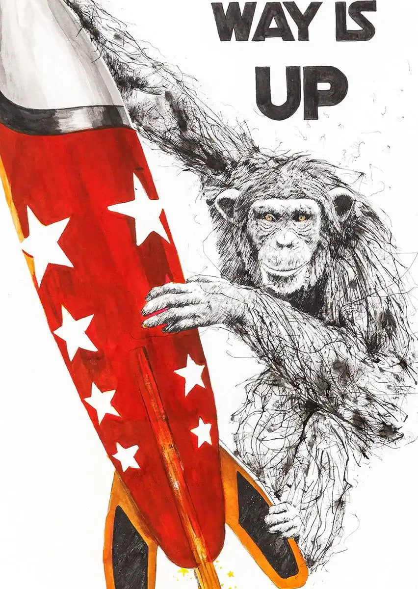 The Only Way Is Up - Original by artist Scott Tetlow - Wyecliffe Galleries