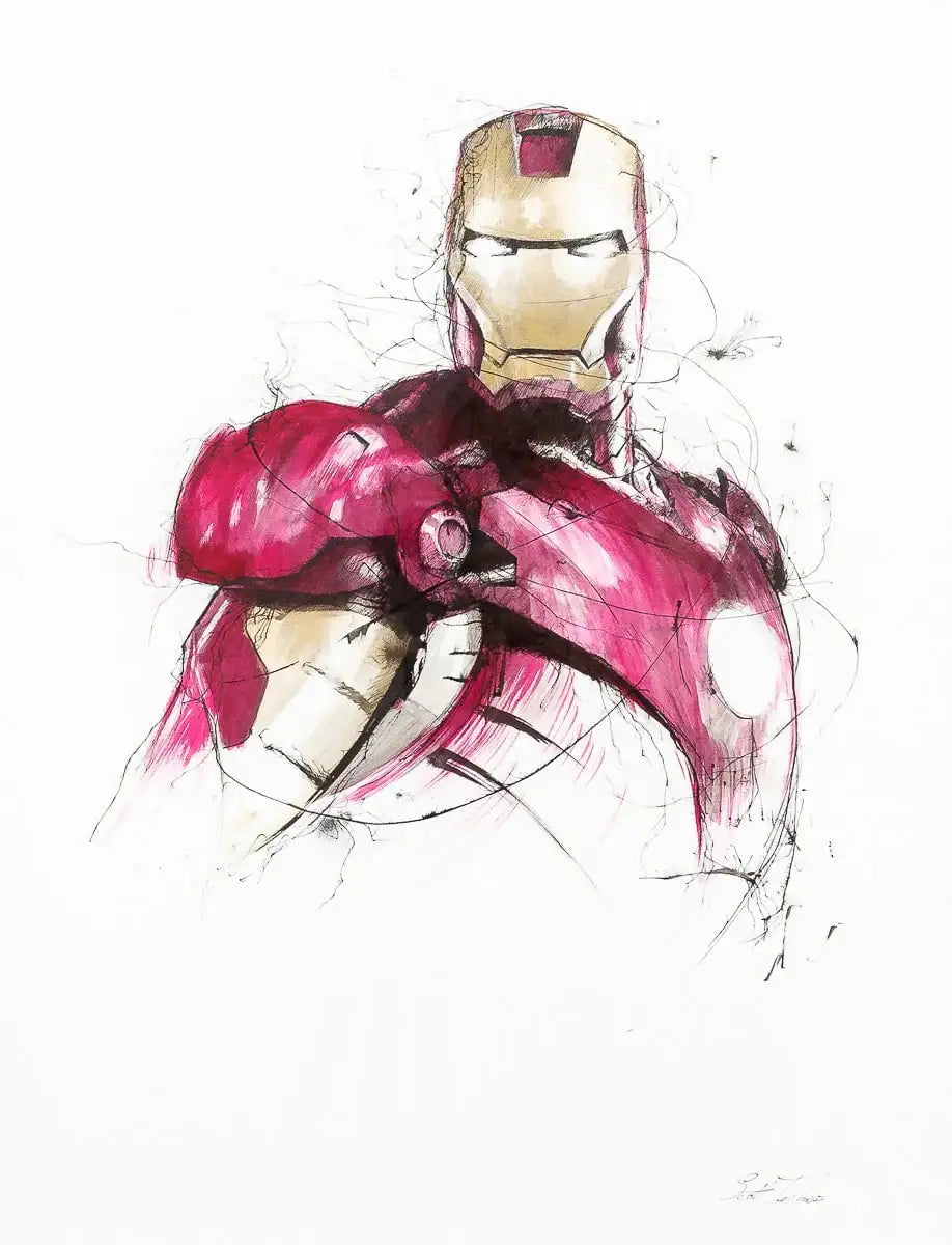 The Truth Is... I Am Iron Man - Original - SOLD by artist Scott Tetlow - Wyecliffe Galleries
