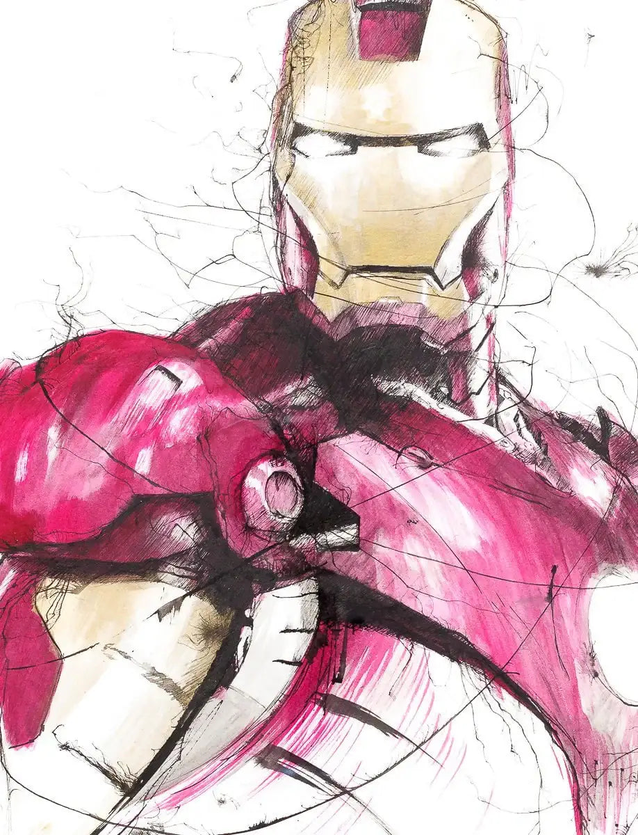 The Truth Is... I Am Iron Man - Original - SOLD by artist Scott Tetlow - Wyecliffe Galleries