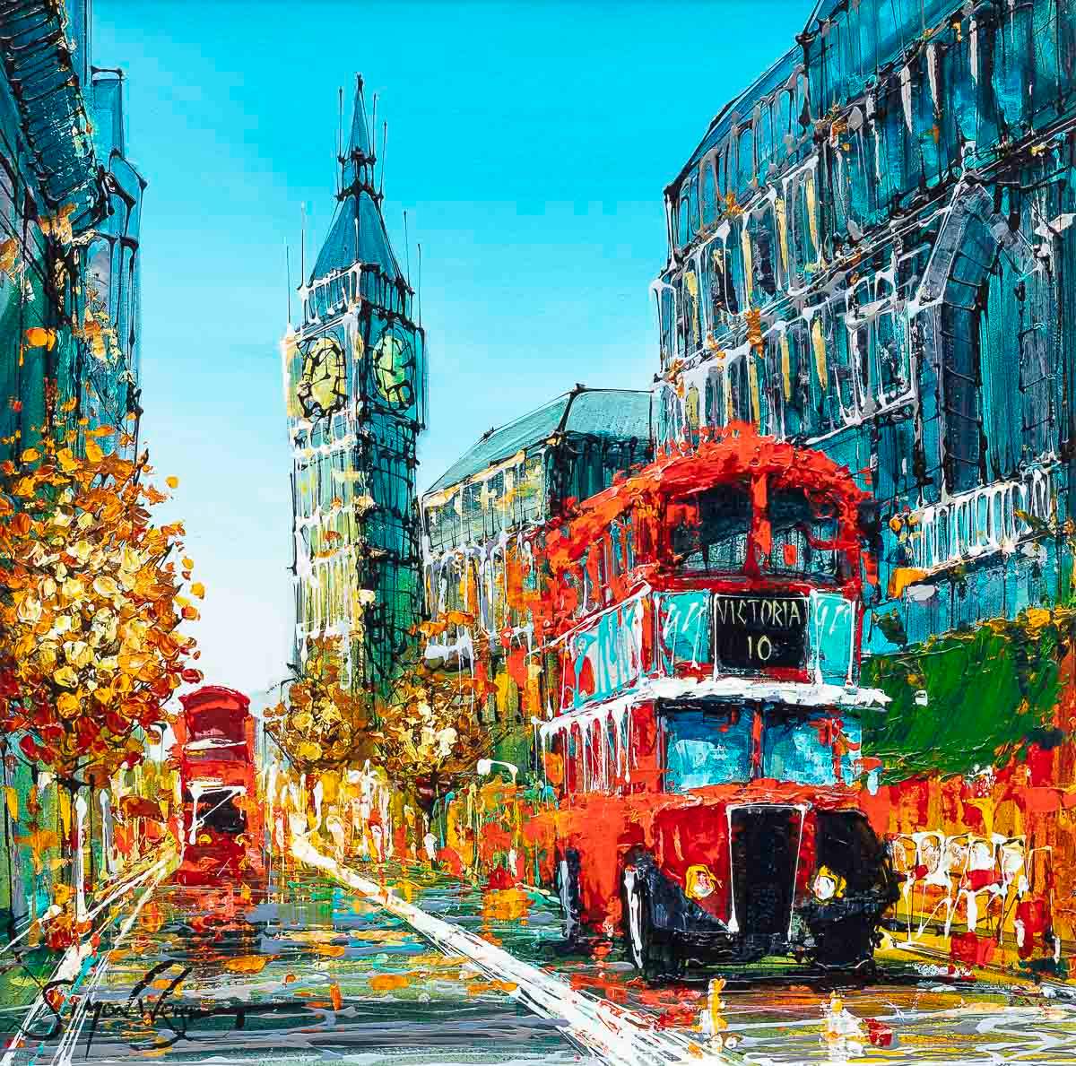 A Fine Day Out - Original - SOLD by artist Simon Wright - Wyecliffe Galleries