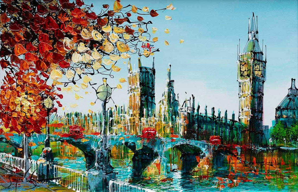 Autumn Days - Original - SOLD by artist Simon Wright - Wyecliffe Galleries