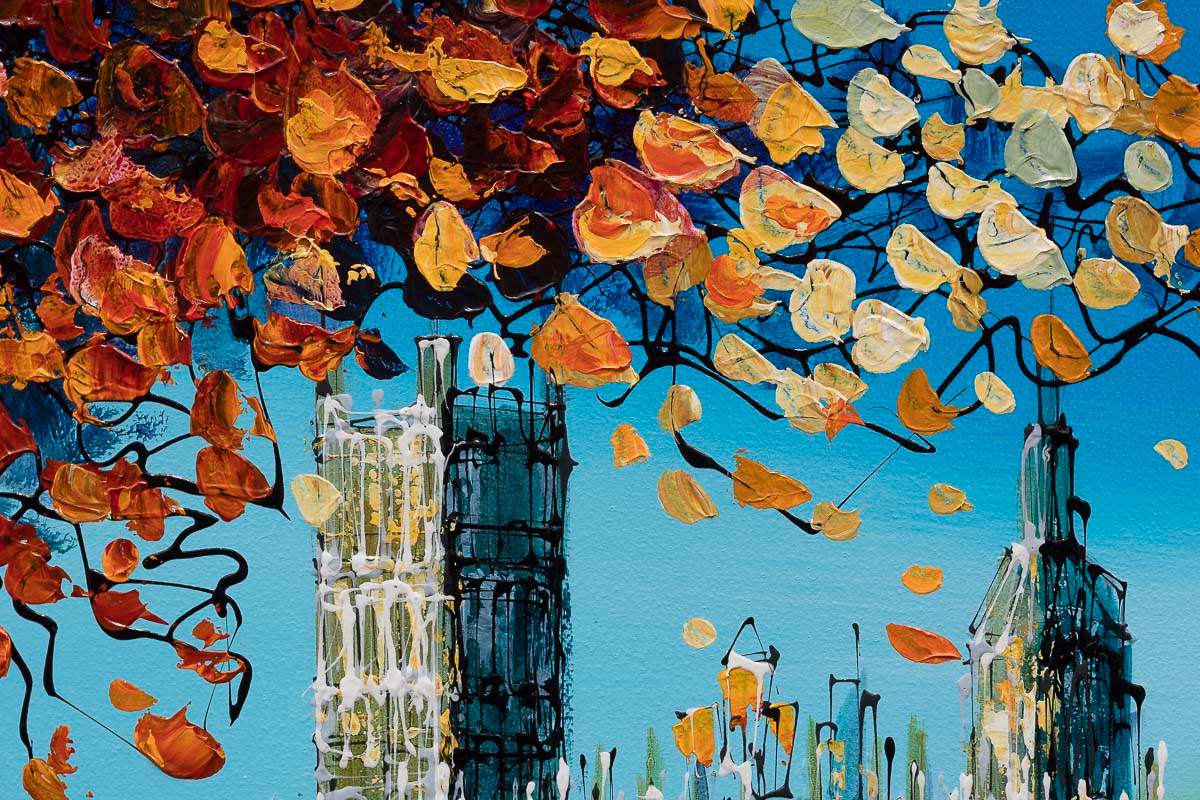 Autumn Vibes - Original - SOLD by artist Simon Wright - Wyecliffe Galleries