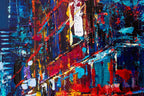 Bright Lights In The City - Original - SOLD by artist Simon Wright - Wyecliffe Galleries