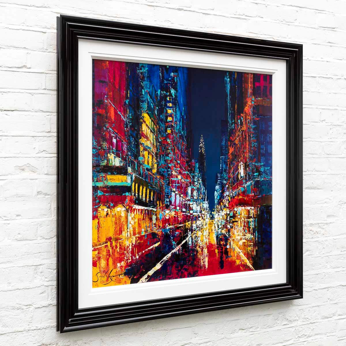 Bright Lights In The City - Original - SOLD by artist Simon Wright - Wyecliffe Galleries