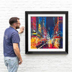 Bright Lights In The City - Original - SOLD by artist Simon Wright - Wyecliffe Galleries