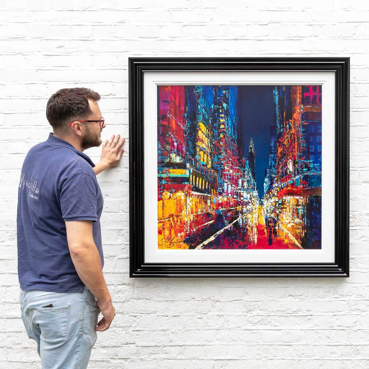 Bright Lights In The City - Original - SOLD by artist Simon Wright - Wyecliffe Galleries