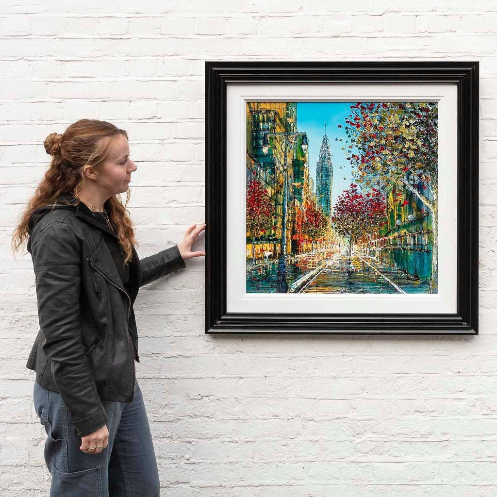City In Autumn - Original by artist Simon Wright - Wyecliffe Galleries