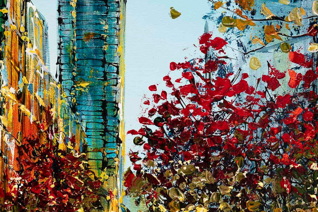 City In Autumn - Original by artist Simon Wright - Wyecliffe Galleries
