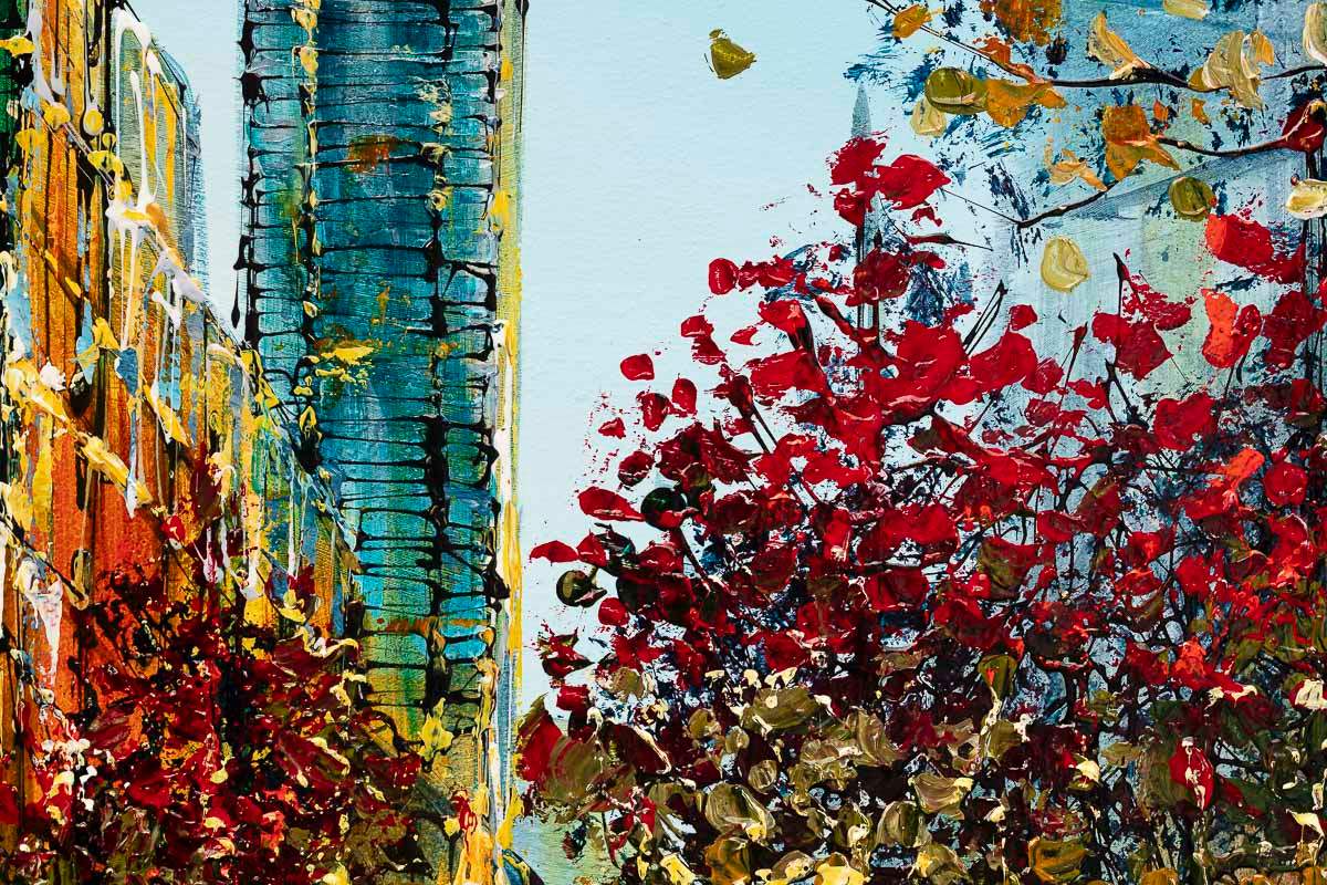 City In Autumn - Original by artist Simon Wright - Wyecliffe Galleries