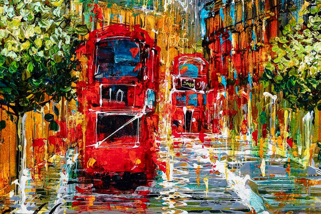 Crosstown Traffic - Original - SOLD by artist Simon Wright - Wyecliffe Galleries