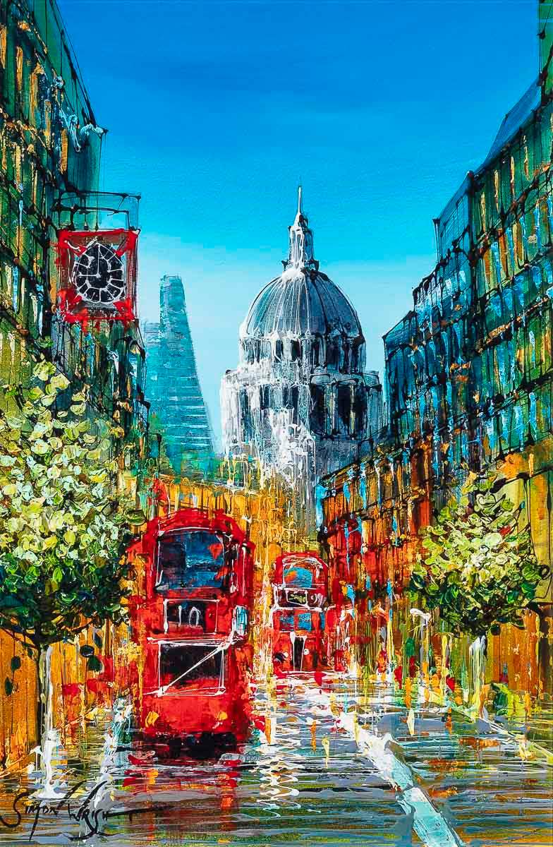 Crosstown Traffic - Original - SOLD by artist Simon Wright - Wyecliffe Galleries