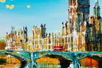 Day In London - Original - SOLD by artist Simon Wright - Wyecliffe Galleries