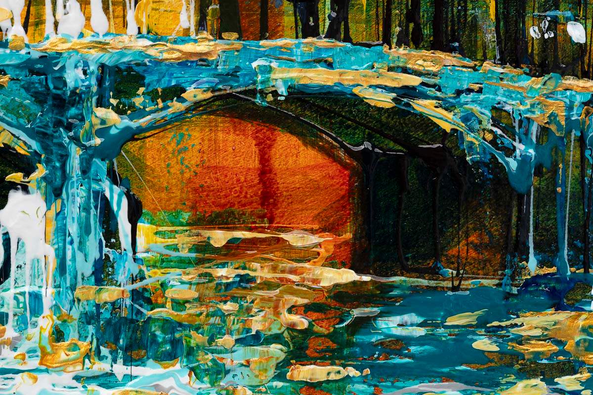 Day In London - Original - SOLD by artist Simon Wright - Wyecliffe Galleries