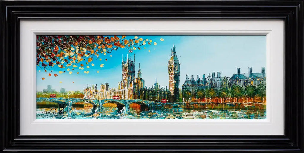 Day In London - Original - SOLD by artist Simon Wright - Wyecliffe Galleries