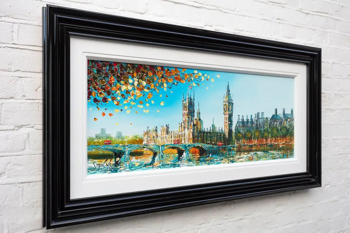 Day In London - Original - SOLD by artist Simon Wright - Wyecliffe Galleries