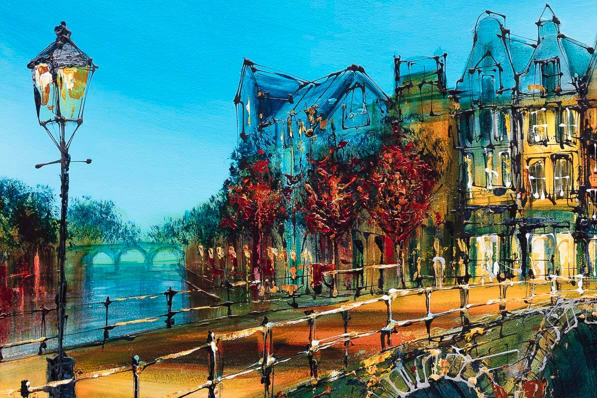 European Adventure - Original - SOLD by artist Simon Wright - Wyecliffe Galleries