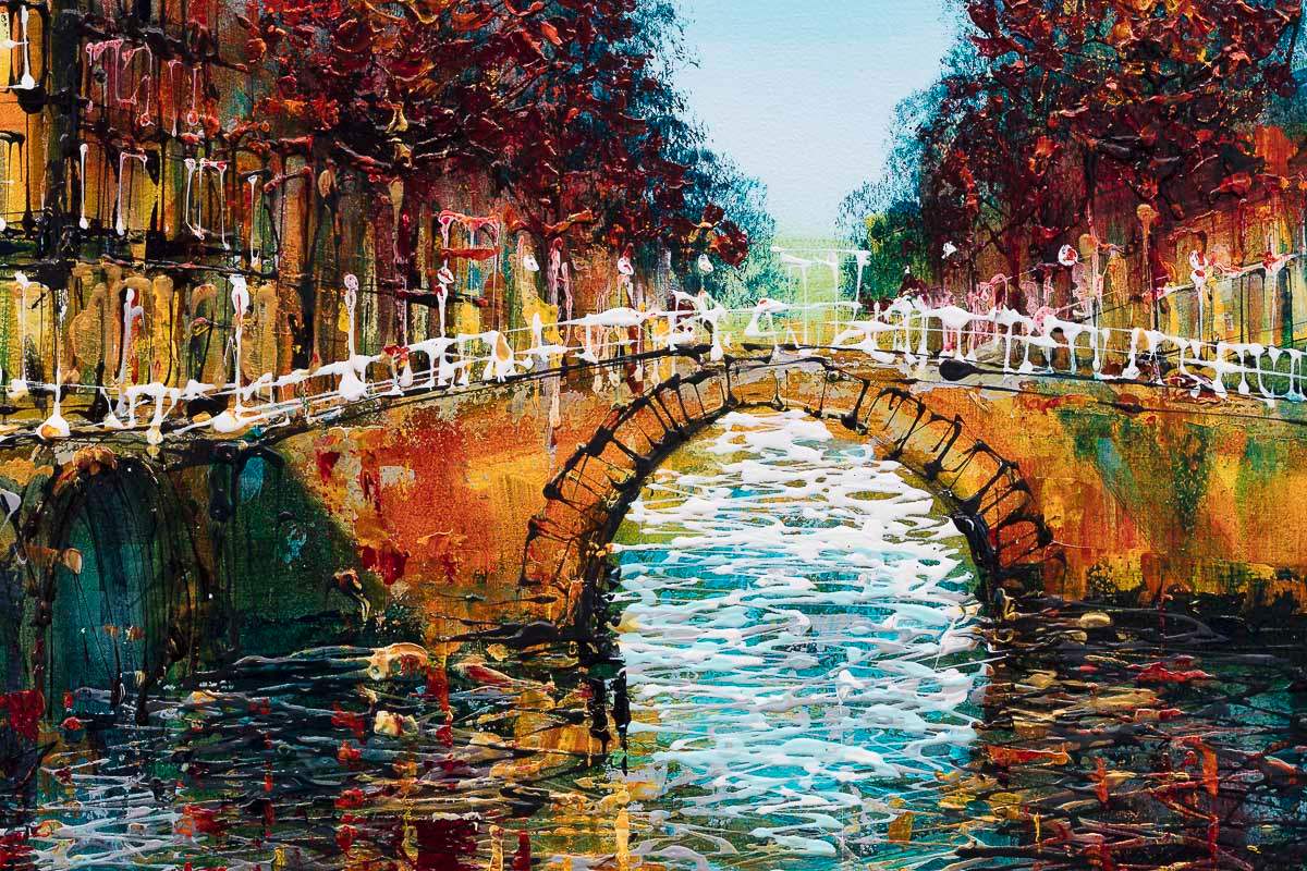 European Adventure - Original - SOLD by artist Simon Wright - Wyecliffe Galleries