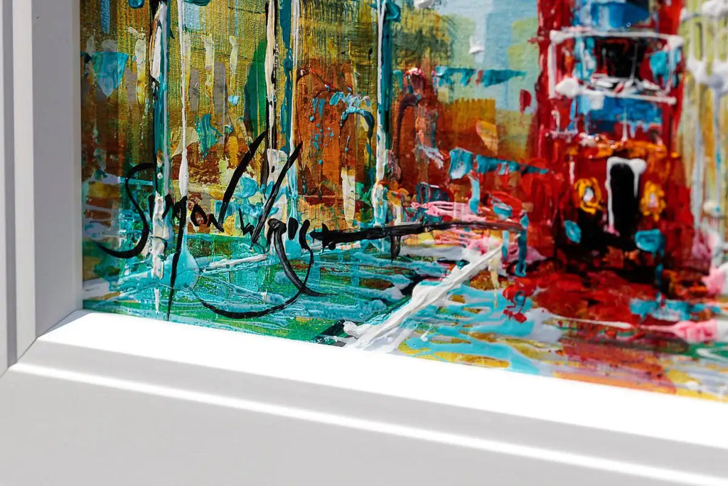 Evening Glow Over St Paul's - Original - SOLD by artist Simon Wright - Wyecliffe Galleries