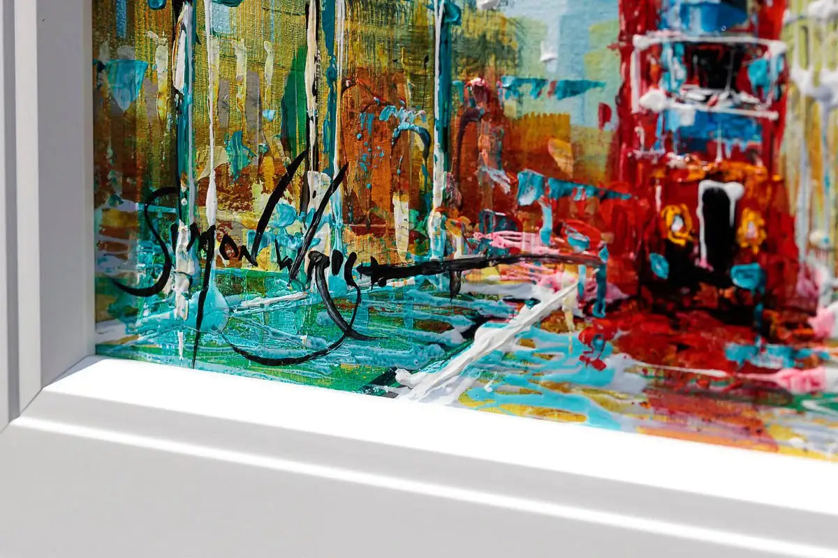 Evening Glow Over St Paul's - Original - SOLD by artist Simon Wright - Wyecliffe Galleries