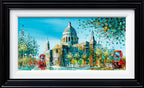 Evening Glow Over St Paul's - Original - SOLD by artist Simon Wright - Wyecliffe Galleries
