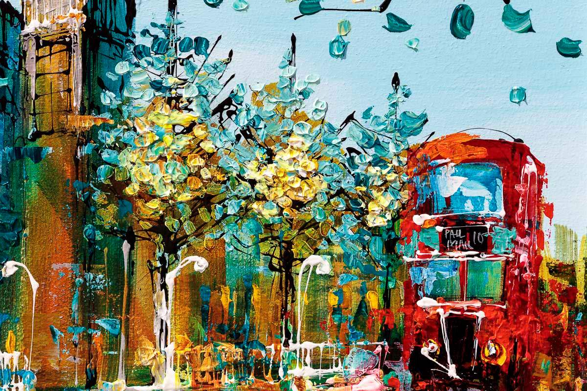 Evening Glow Over St Paul's - Original - SOLD by artist Simon Wright - Wyecliffe Galleries