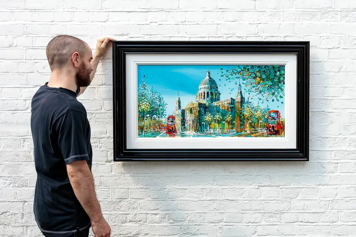 Evening Glow Over St Paul's - Original - SOLD by artist Simon Wright - Wyecliffe Galleries