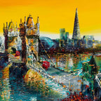 Glow Over London - Original - SOLD by artist Simon Wright - Wyecliffe Galleries