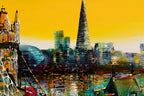 Glow Over London - Original - SOLD by artist Simon Wright - Wyecliffe Galleries