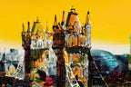 Glow Over London - Original - SOLD by artist Simon Wright - Wyecliffe Galleries