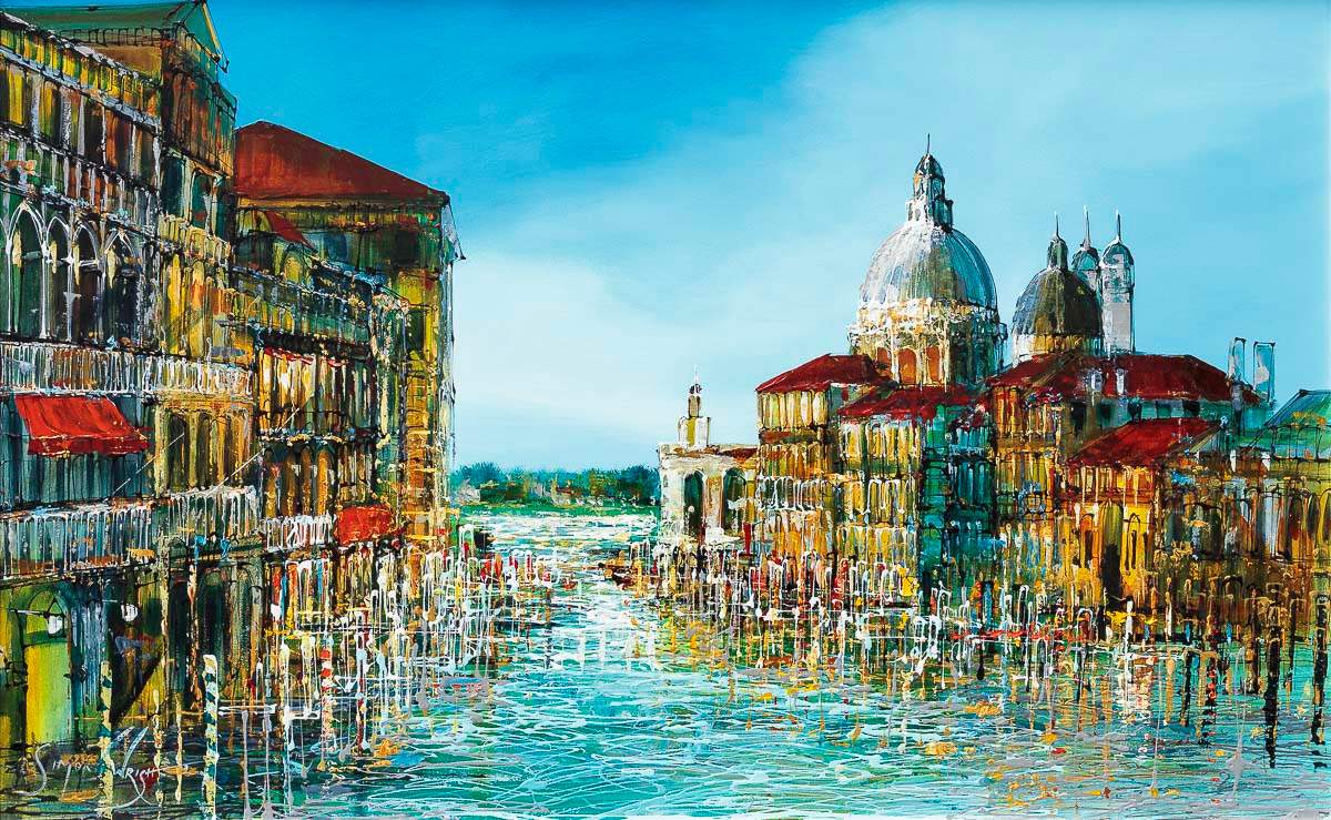 Heart Of Venice - Original - SOLD by artist Simon Wright - Wyecliffe Galleries
