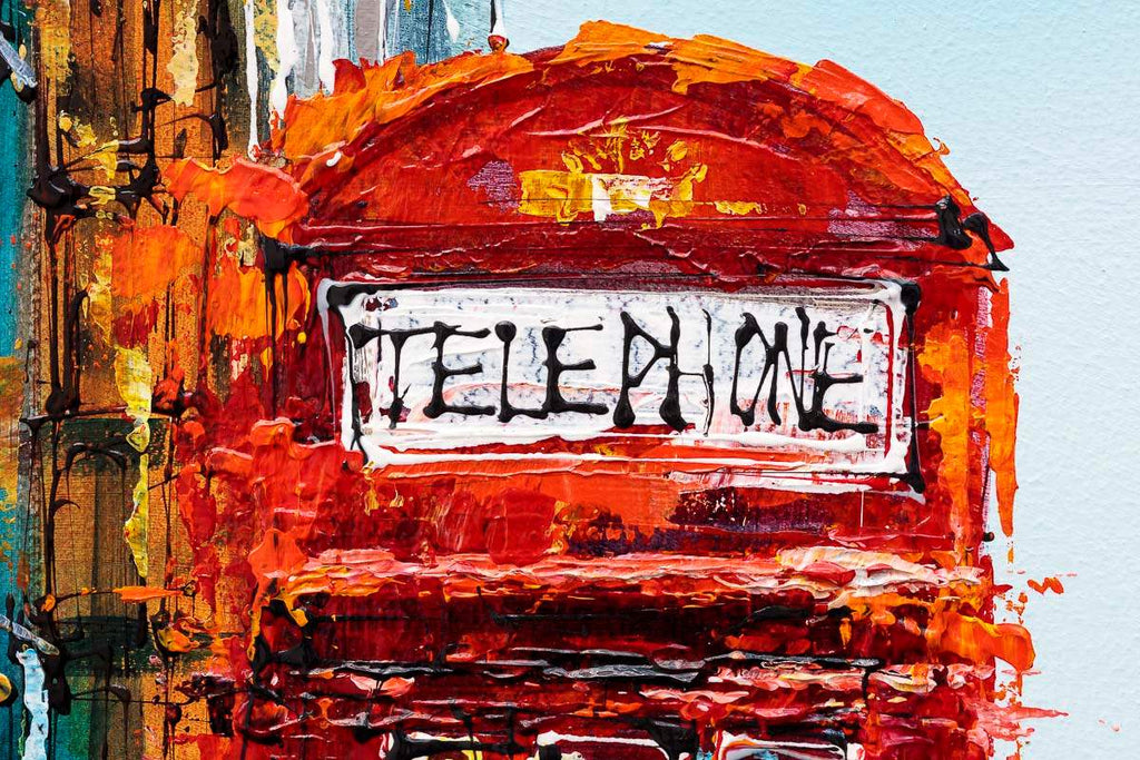 London Is Calling - Original - SOLD by artist Simon Wright - Wyecliffe Galleries