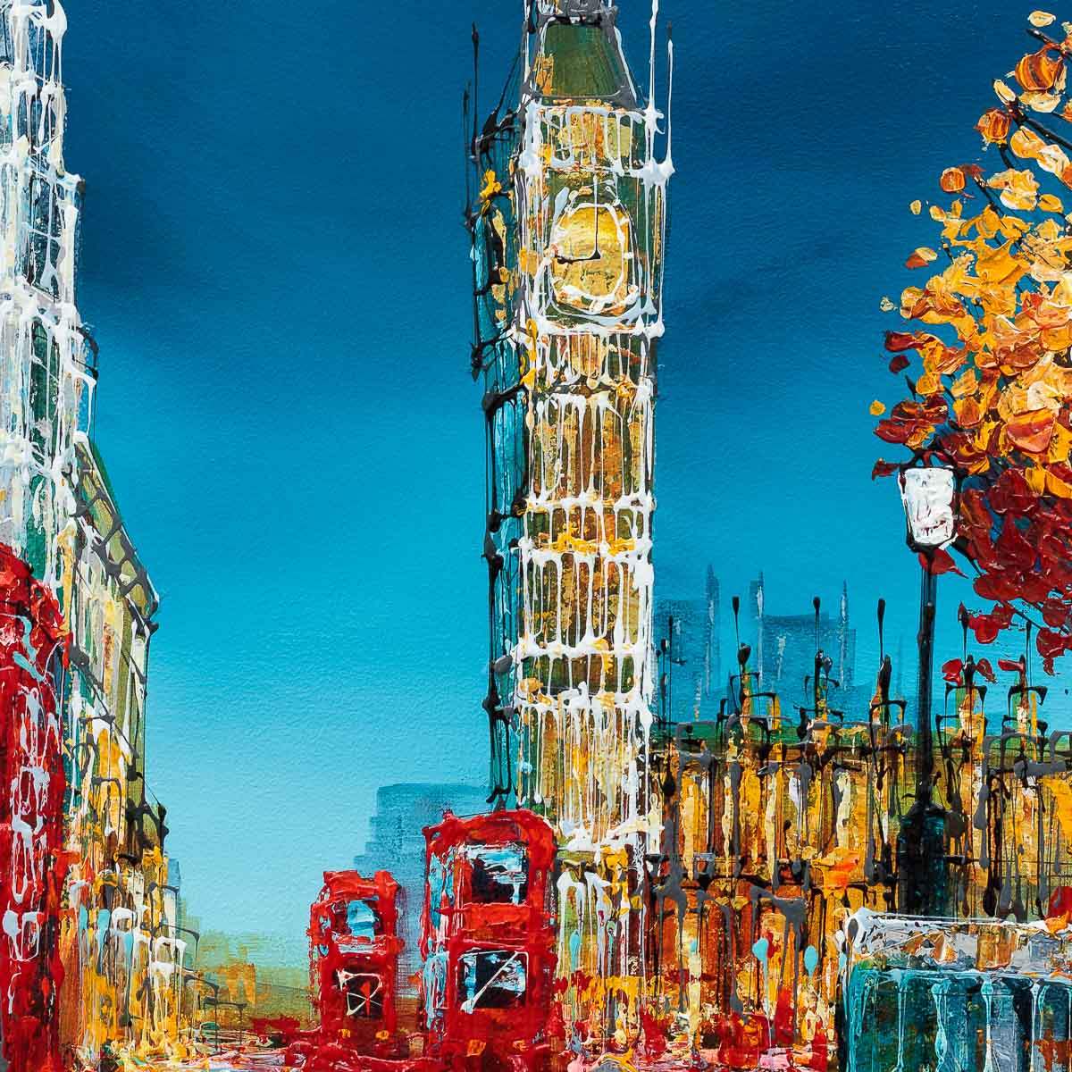 Morning London - Original - SOLD by artist Simon Wright - Wyecliffe Galleries