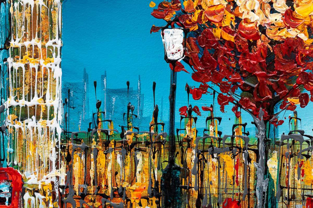 Morning London - Original - SOLD by artist Simon Wright - Wyecliffe Galleries