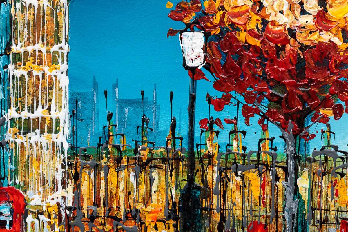 Morning London - Original - SOLD by artist Simon Wright - Wyecliffe Galleries