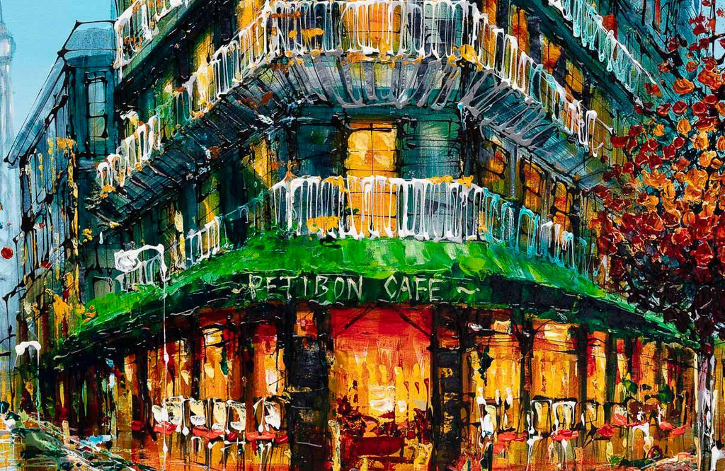 Paris Evenings - Original by artist Simon Wright - Wyecliffe Galleries