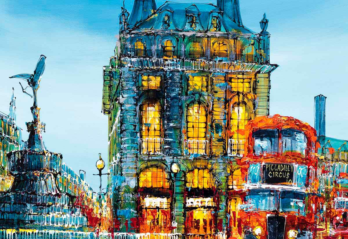 Piccadilly View - Original - SOLD by artist Simon Wright - Wyecliffe Galleries