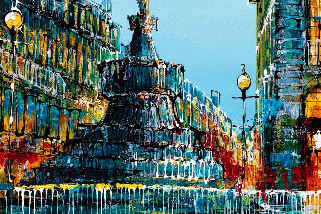 Piccadilly View - Original - SOLD by artist Simon Wright - Wyecliffe Galleries