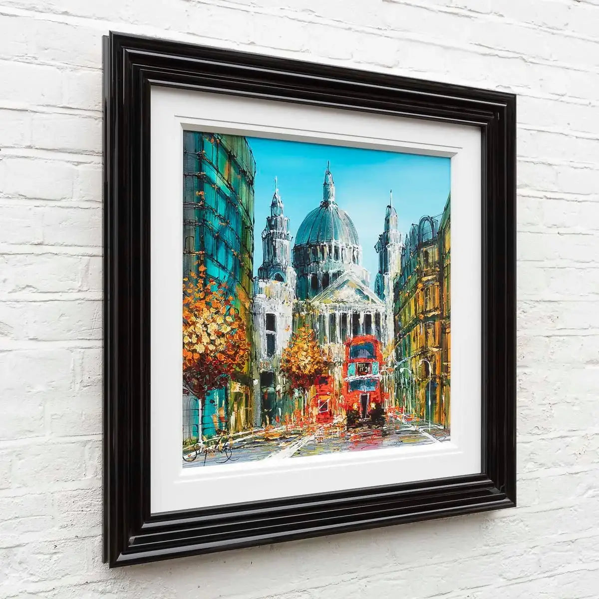 Street View - Original - SOLD by artist Simon Wright - Wyecliffe Galleries