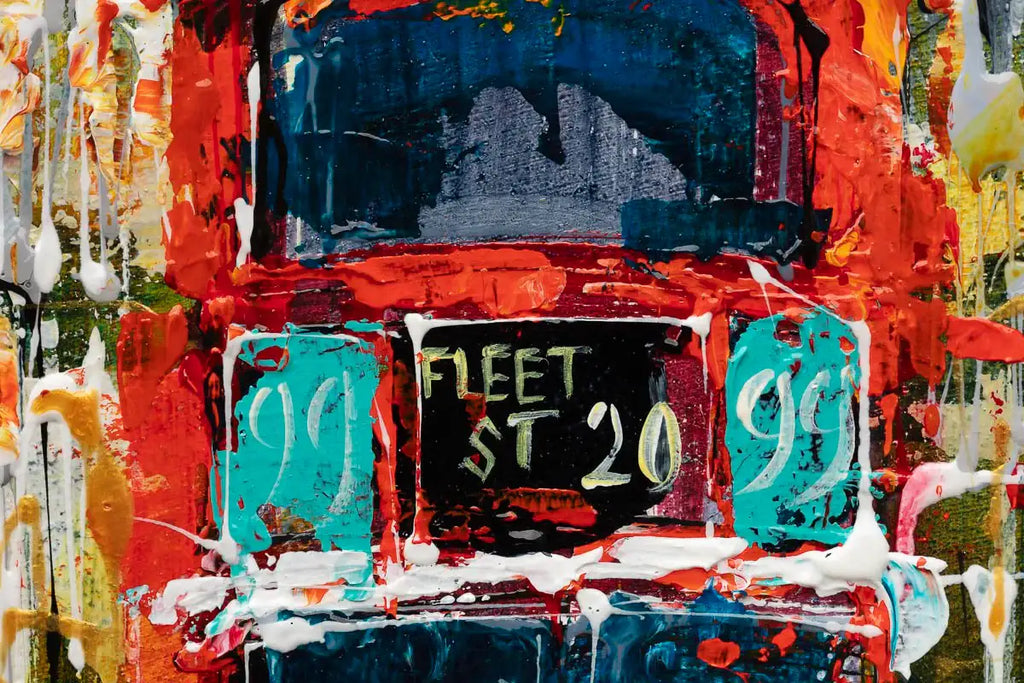 Street View - Original - SOLD by artist Simon Wright - Wyecliffe Galleries