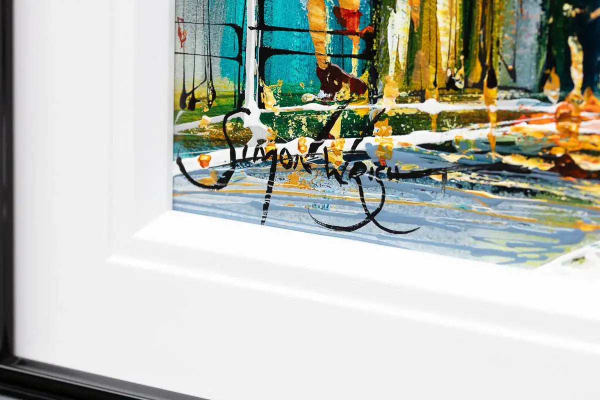 Street View - Original - SOLD by artist Simon Wright - Wyecliffe Galleries