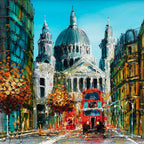 Street View - Original - SOLD by artist Simon Wright - Wyecliffe Galleries