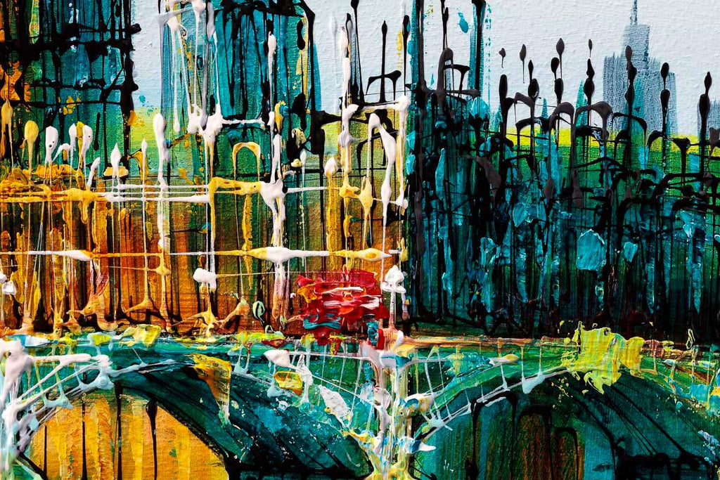 Thames Glow - Original - SOLD by artist Simon Wright - Wyecliffe Galleries